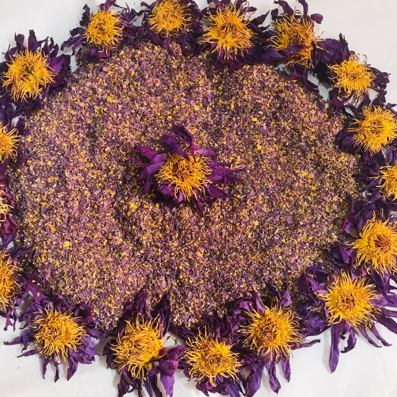 Dried Blue Lotus |Whole Flowers |Petal & Stamen| Tea Cut | Nymphaea Caerulea