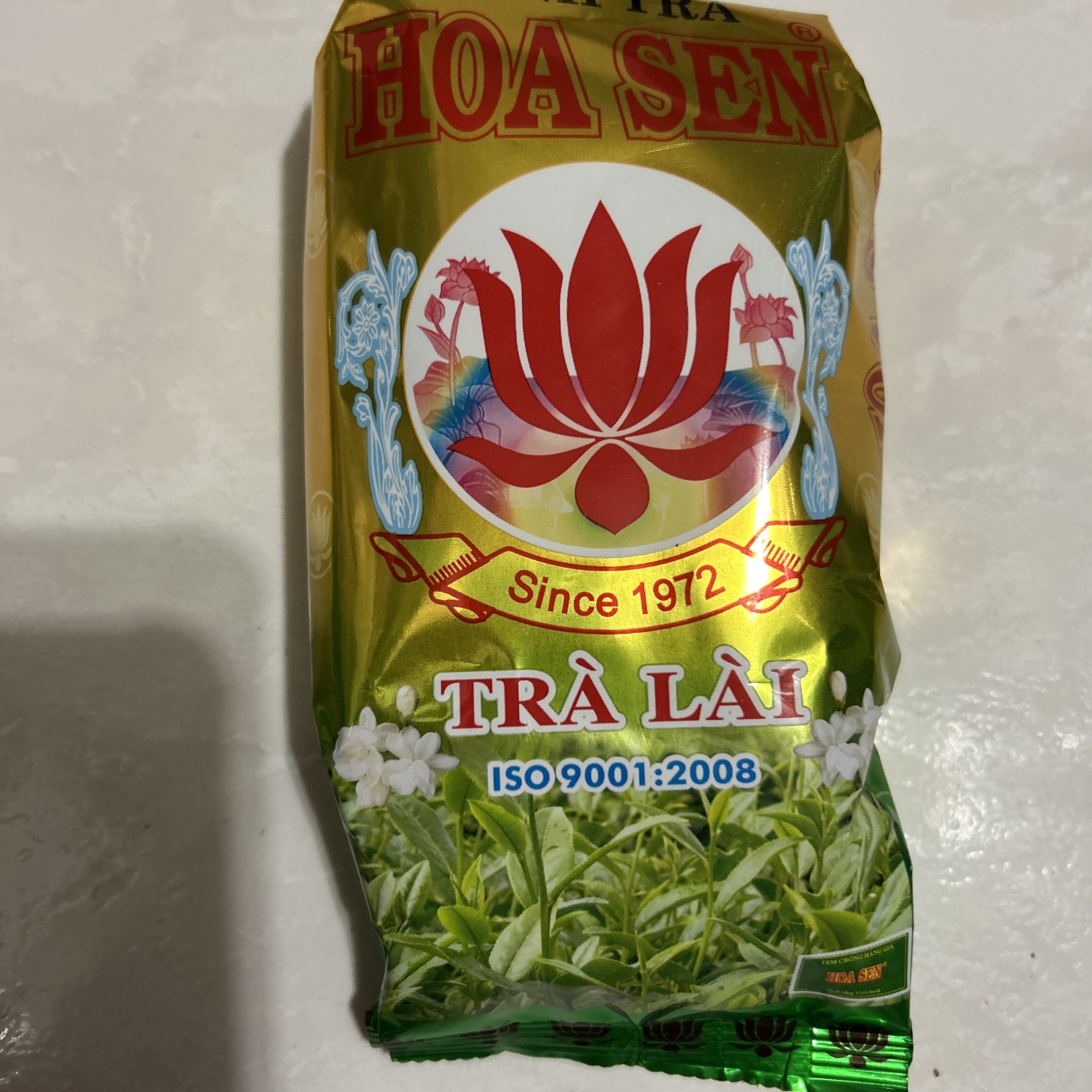 Jasmine Green Tea Tra Moc Cau Hoa Sen Product Of Vietnam 70grm Tra Lai