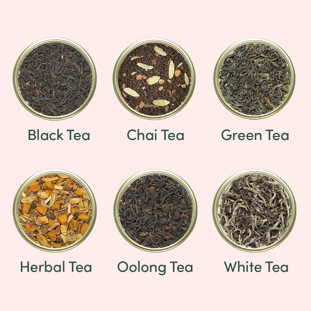 VAHDAM Premium Luxury Tea Gift Box – 24 Unique Loose Leaf Teas in Tin Caddies