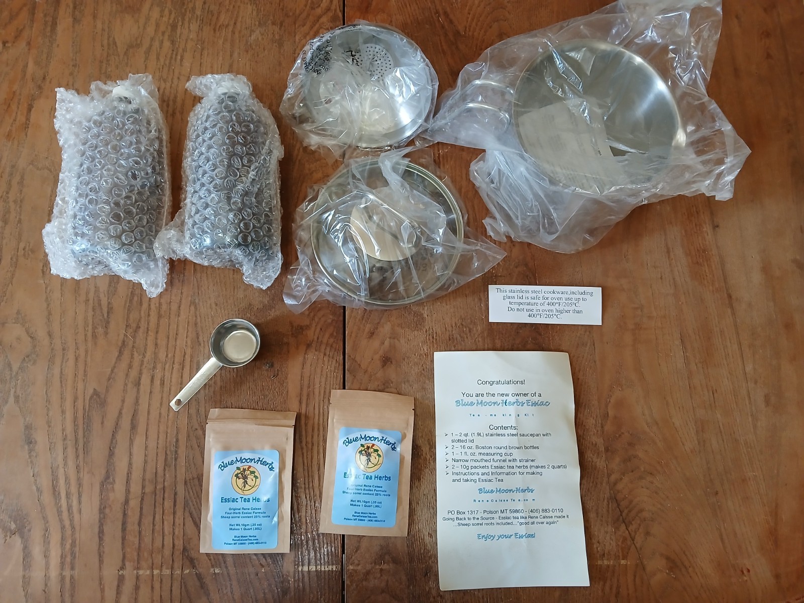 Blue Moon Herbs Essiac Tea Making Kit -NEW