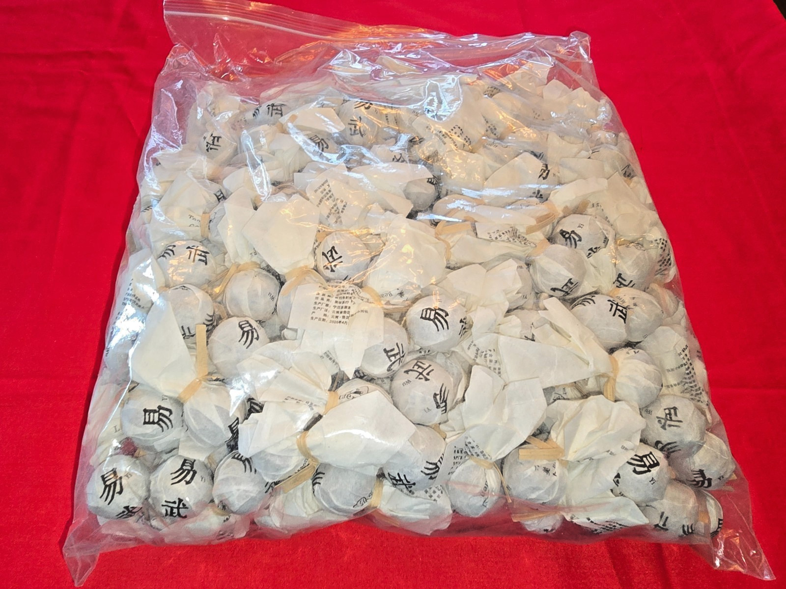 YUNNAN PU’ER DRAGON BALL TEAS HAND ROLLED 5 FLAVORS PACK of 15 .3oz INDIVIDUALLY