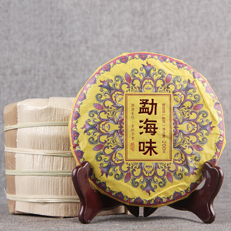 Pu-Erh Tea Yunnan Ripe Puer Cake 200g Natural Healthy Chinese Premium