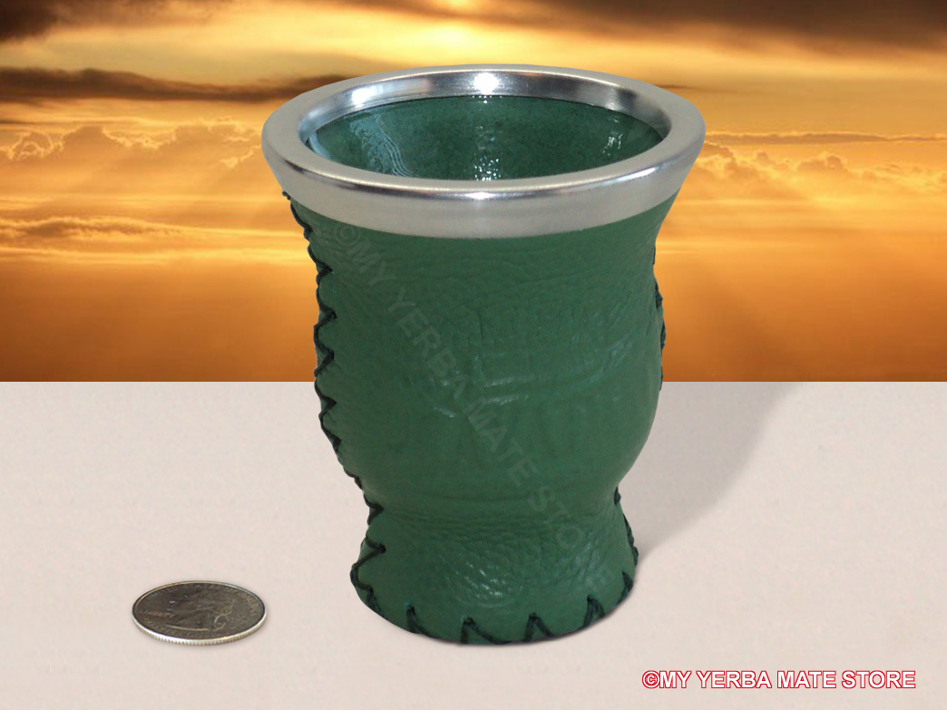 Playadito – Leather Covered Glass Vessel – Free Shipping