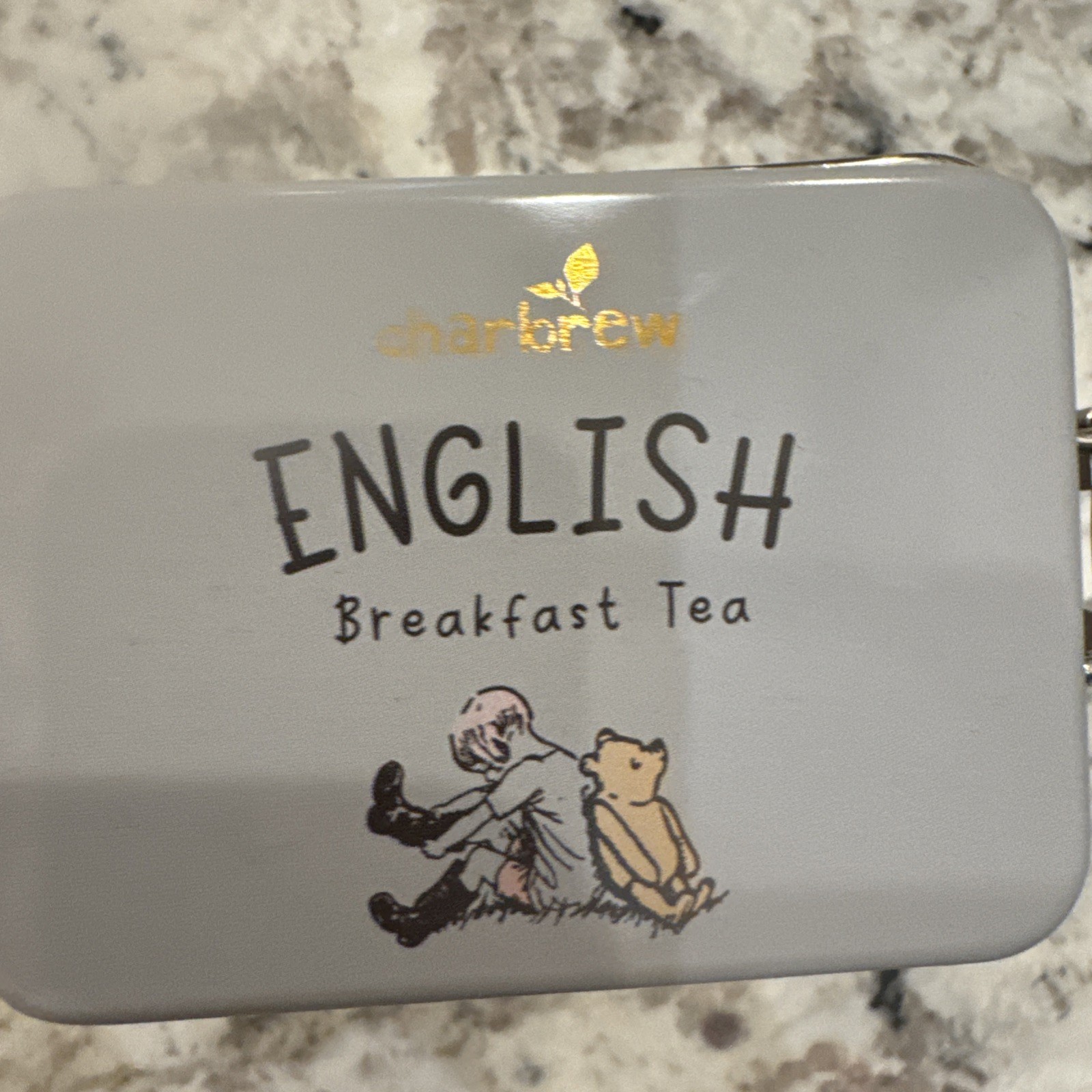 Tea Charbrew Winnie The Pooh English Breakfast 60 Bags Exp 11/27 New Locking Tin