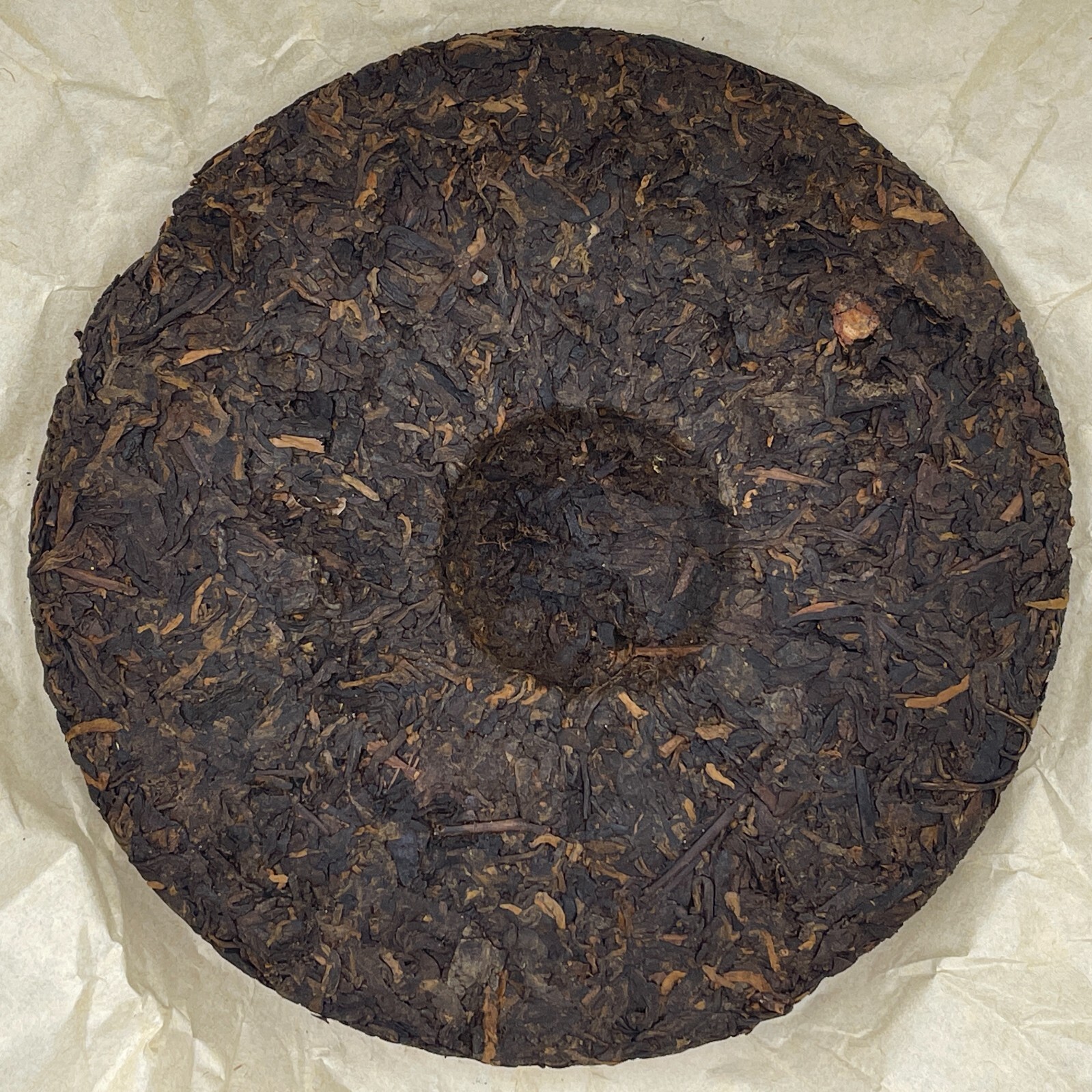 Pu-erh tea,2003,Customized Tea Yunnan Qizi Cake Tea Green Seal,357g,Cooked