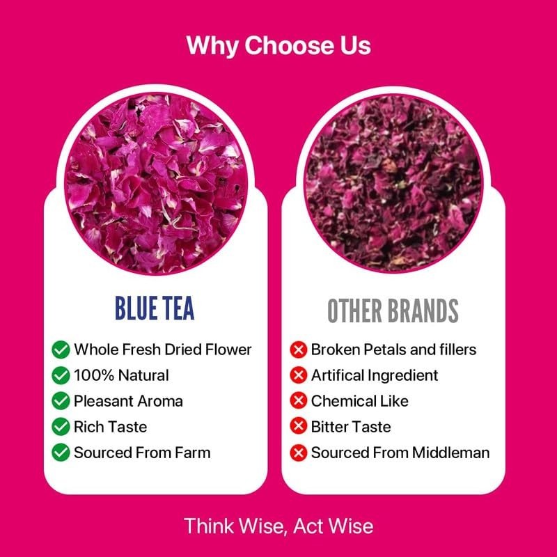 Relaxing Rose Tea – 0.88 Oz Loose Leaves | Vitamin C Rich & Sustainable Farming