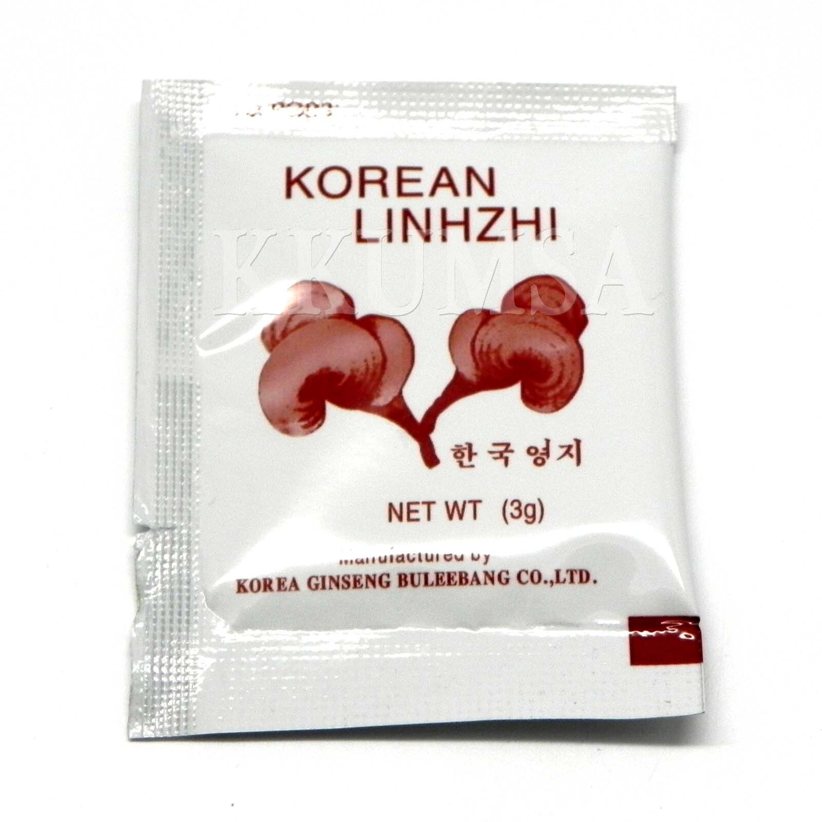 Korean Lingzhi Mushroom Tea 3g x 100 bags / Ganoderma Lucidum, Reishi Mushroom