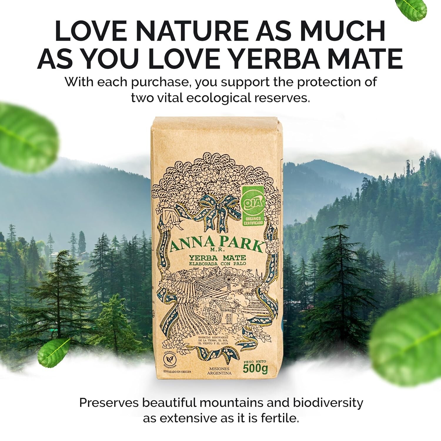 Anna Park Yerba Mate – Organic – 1.1 LB / 500 g / 17.6 oz