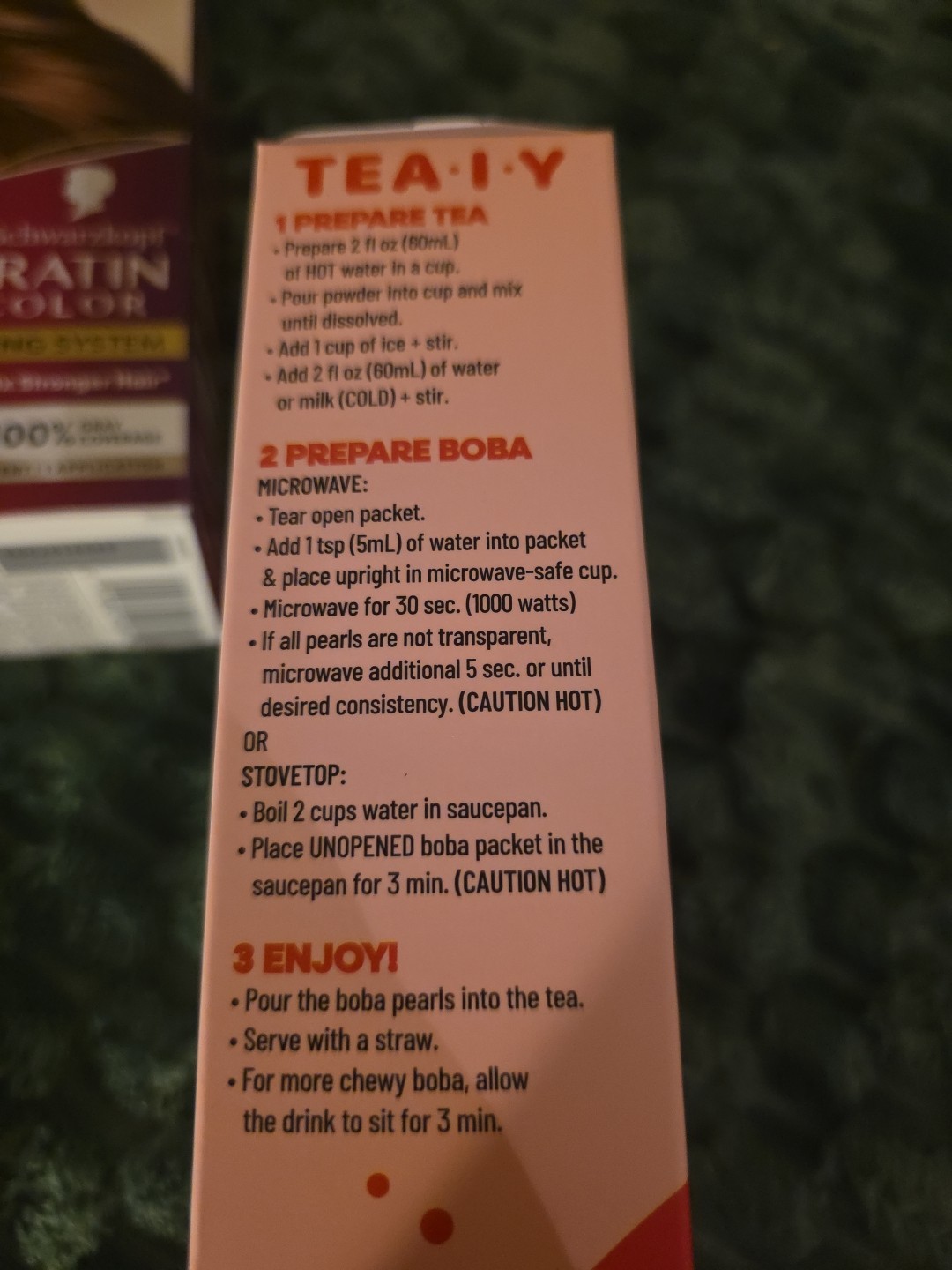 Boba Strawberry Milk Tea, Bubble Tea Kit, 3 Drinks