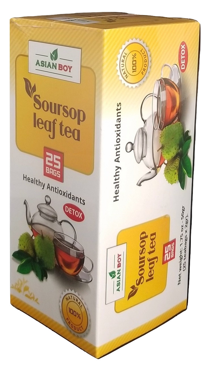 Asian Boy 100% Soursop Leaf Tea with healthy antioxidants – 25 tea bags