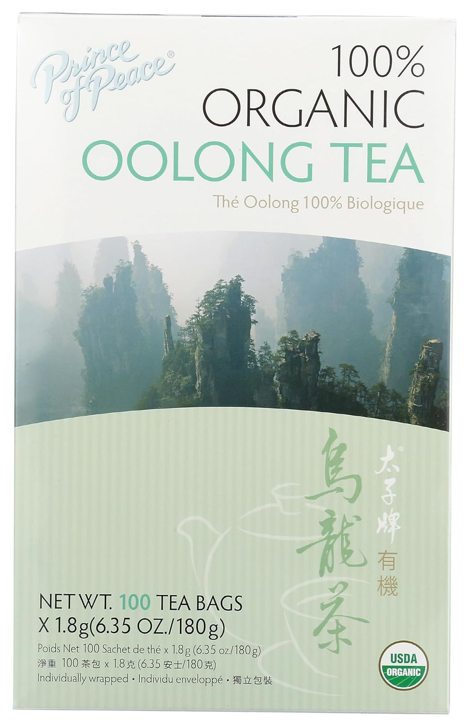 Organic Oolong Tea, 100 Tea Bags – 100% Organic Black Tea – Unsweetened Black Te