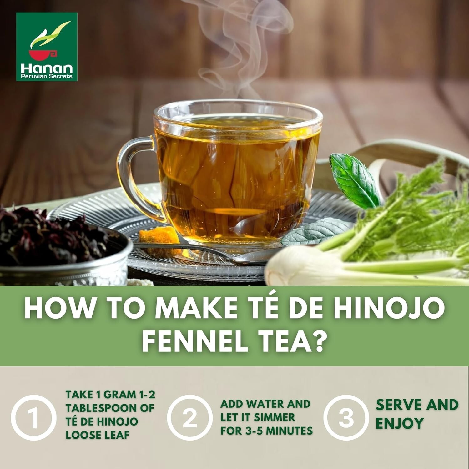 Hinojo 40g Fennel 1.4oz Herbal Tea from Peru