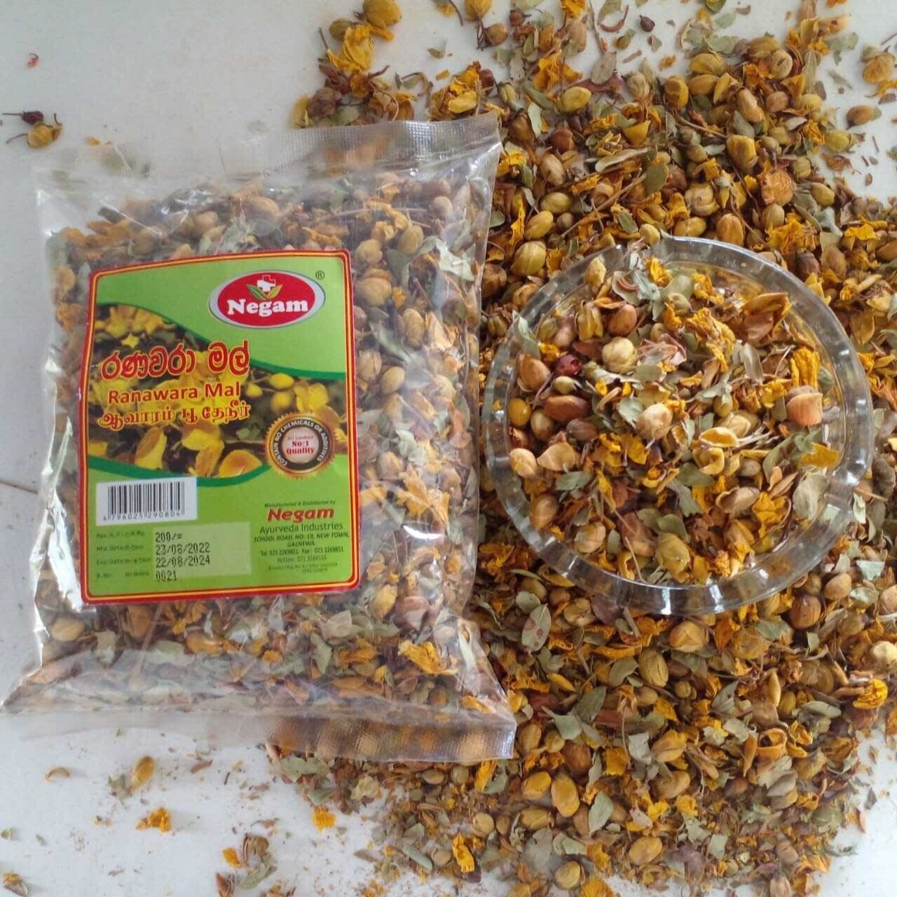 Ranawara Mal Tea Herbal Natural Cassia Auriculate Ceylon 100% Drink Dried 100g