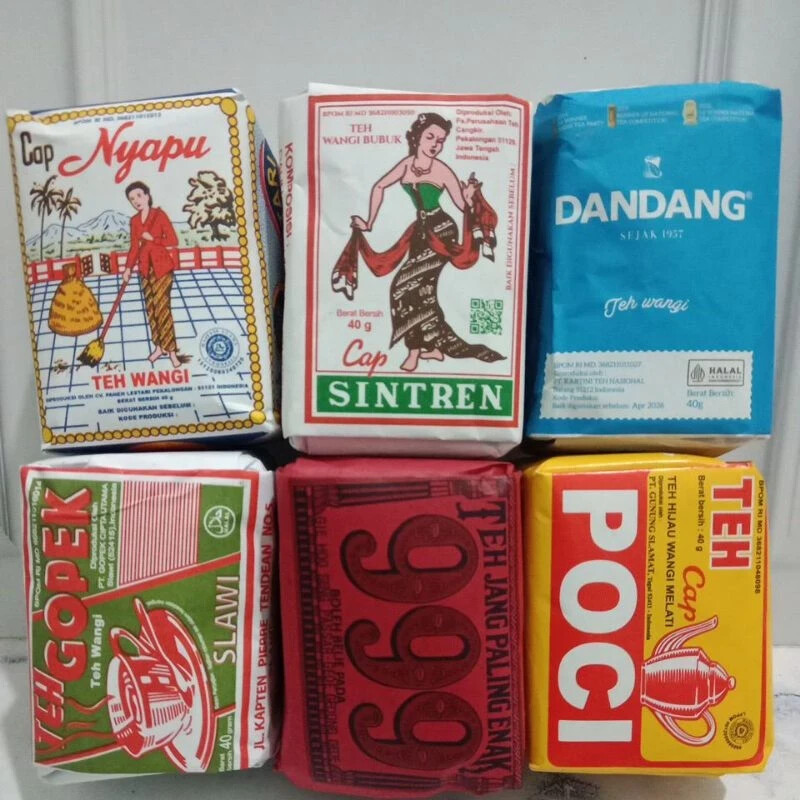 Indonesian Blended Tea Set Solo Java Traditional 6-Pack