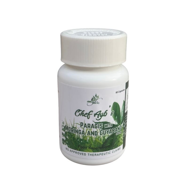 Chef Ayb’s Paragis Herbal Tea & Botanical Capsule Set w/ Moringa Guyabano 3-Pack