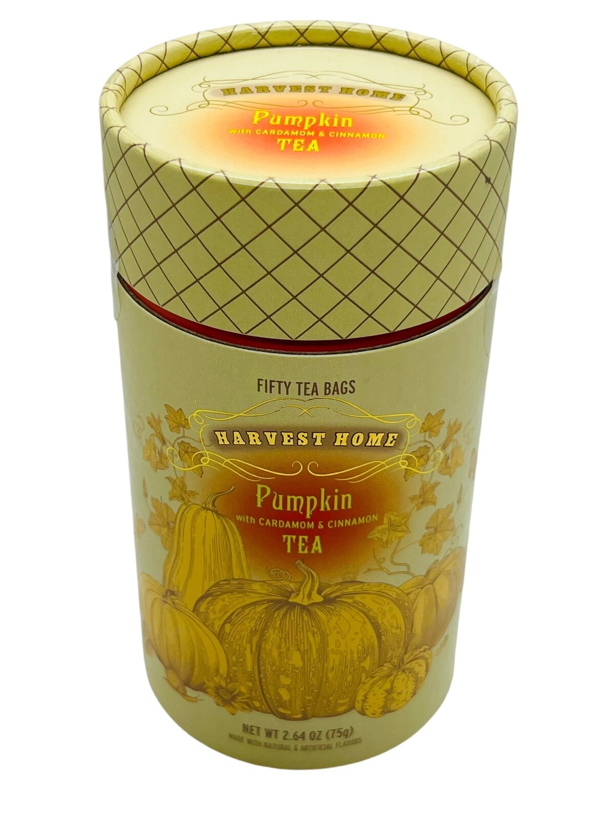 Harvest Home Pumpkin Black Tea with Cardamom & Cinnamon 50 Bags Seasonal Fall