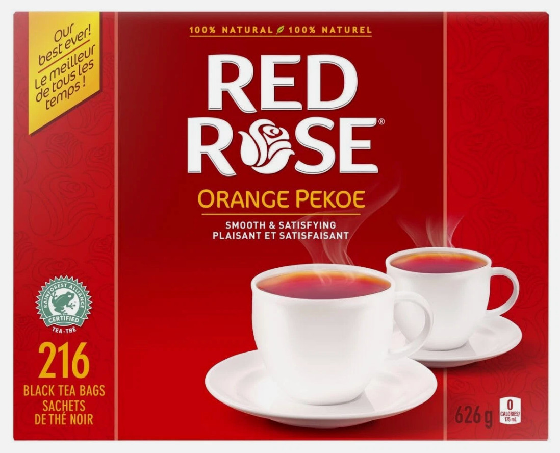Red Rose Orange Pekoe Tea – 216 count – A Canadian classic!