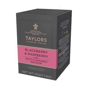 Blackberry & Raspberry, Herbal Tea, Individually Wrapped Bags, Sweet, Tart &
