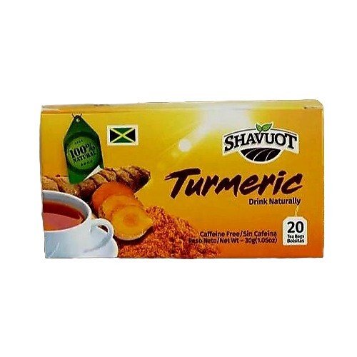 Turmeric Tea 1 One Bag (20 Tea Bags/Box) Caffeine Free All Natural Harb