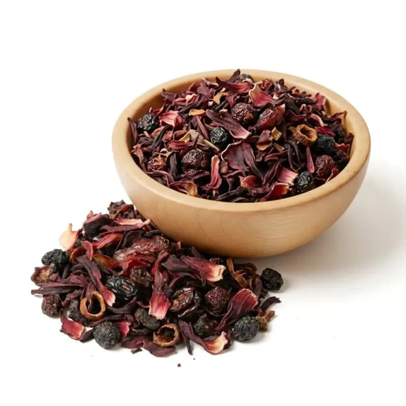 Crimson Berry Tea Herbal Fruit Blend – Hibiscus Berry Tea Hot or Iced – 1lb-5lb