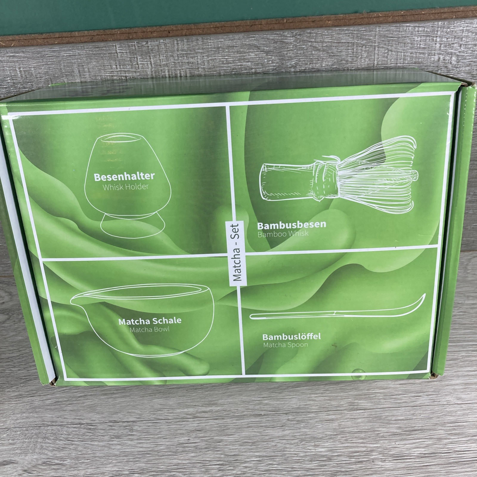 Matcha Whisk Set Gift Box – Matcha Set with Holder Spoon and Bowl, 6 Pcs Kit
