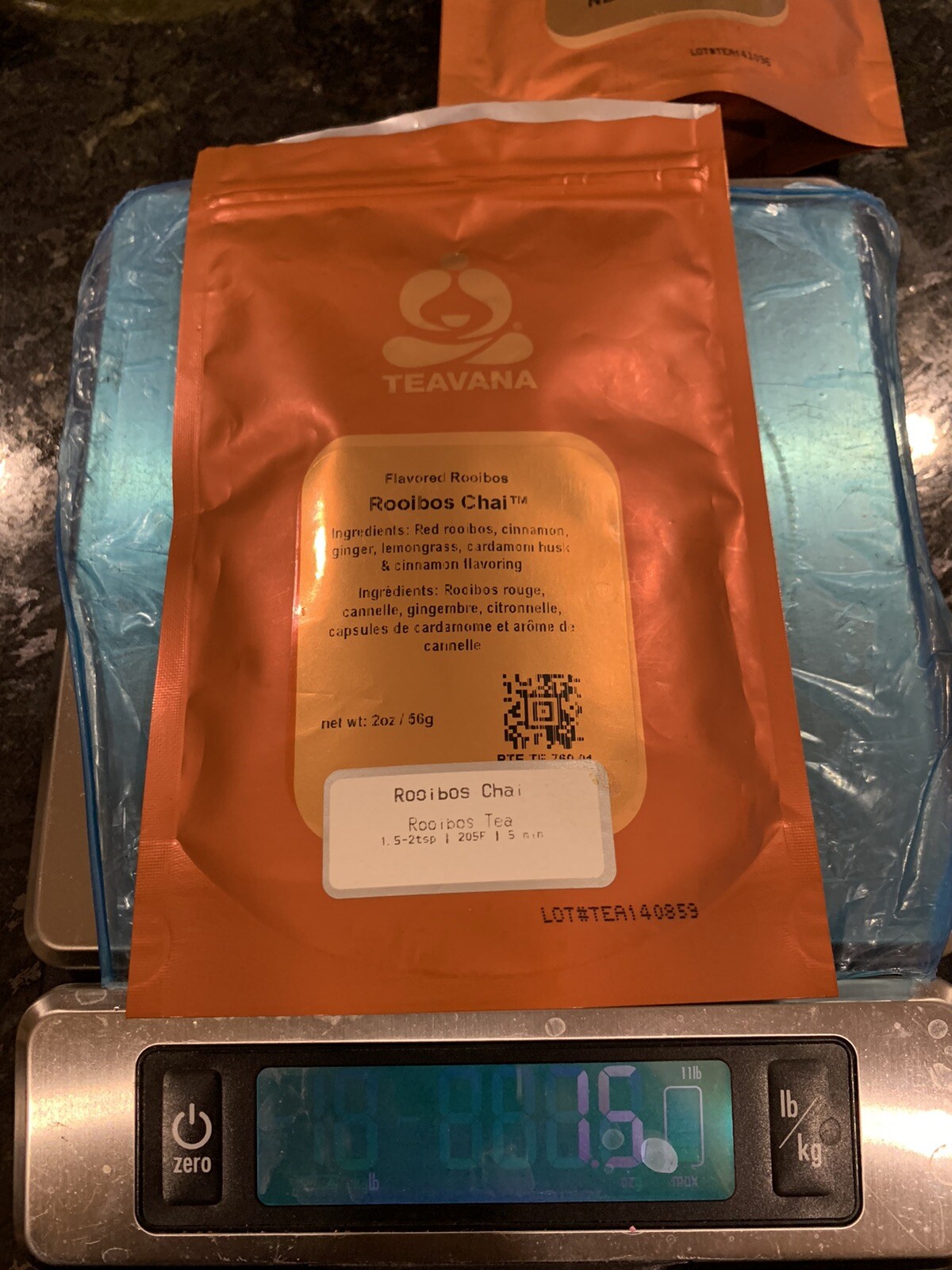 Teavana Loose Tea Lot Of Three Open Bags Mint Majesty Earl Gray Rooibos Chai