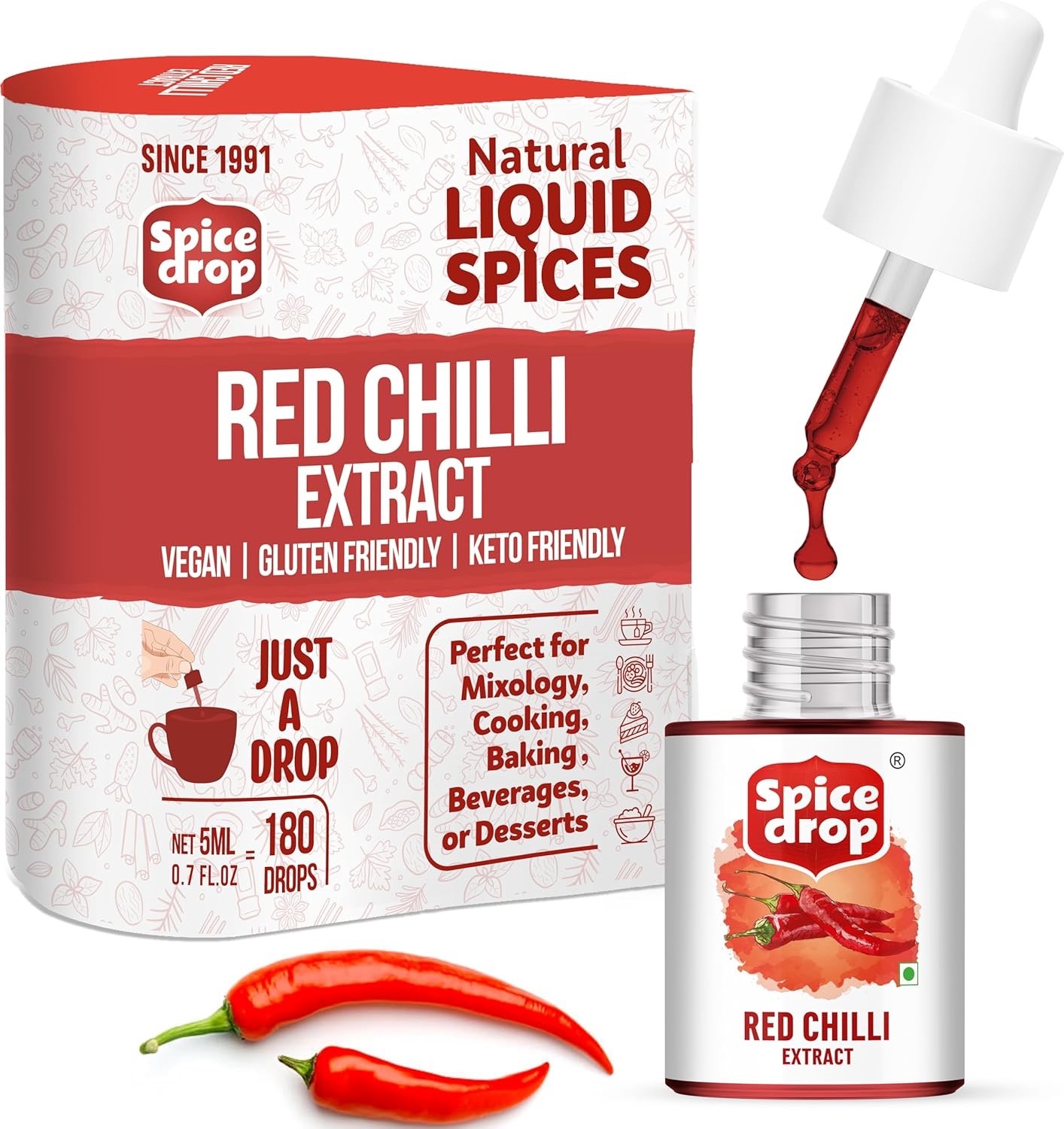 Spice Drop Chai Masala Tea Natural Herb Extract Authentic Flavor Color Food Vega