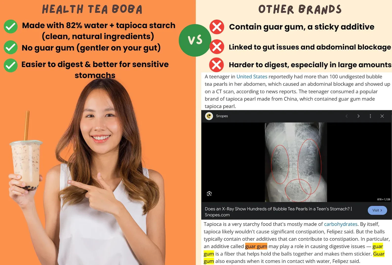 2.2LB Low Calorie 5-Min Cook Natural Sugar-Free Vegan Boba Pearls