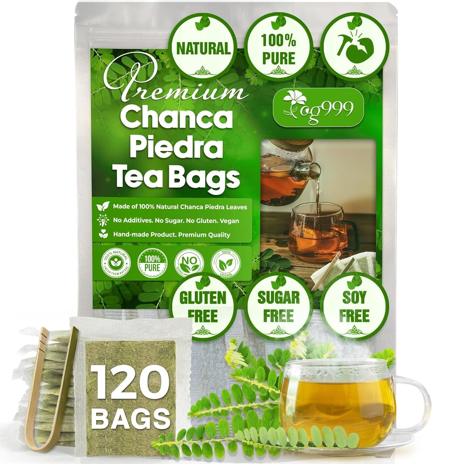 Convenient Chanca Piedra Tea Bags – 120 Count Natural Remedy for Busy Lifestyles