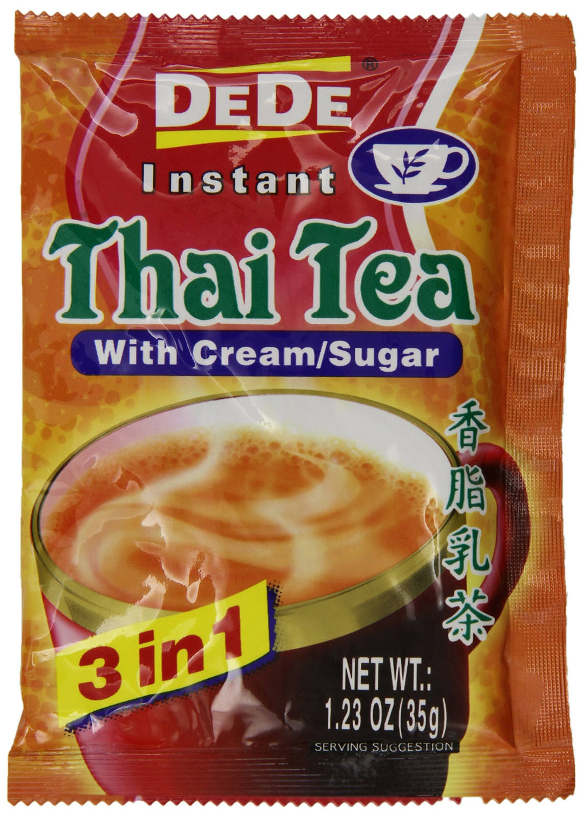 Thai Tea Instant Drink Pack of 12 Just Add Water Delicious Anytime Beverage