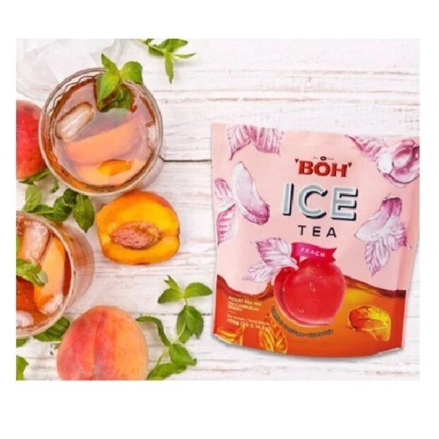 8 packs BOH Ice Tea Peach (20 Sachets x 14.5g) – Cameron Highlands