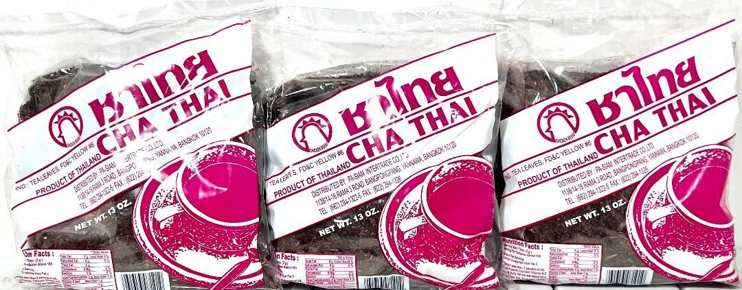 Cha Thai Tea Leaves For Thai Iced Tea 13 oz ( Pack of 3 ) ~ US SELLER