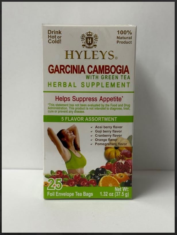 Tea Garcinia Cambogia Green Tea 5 Flavors Assortment – 25 Tea Bags