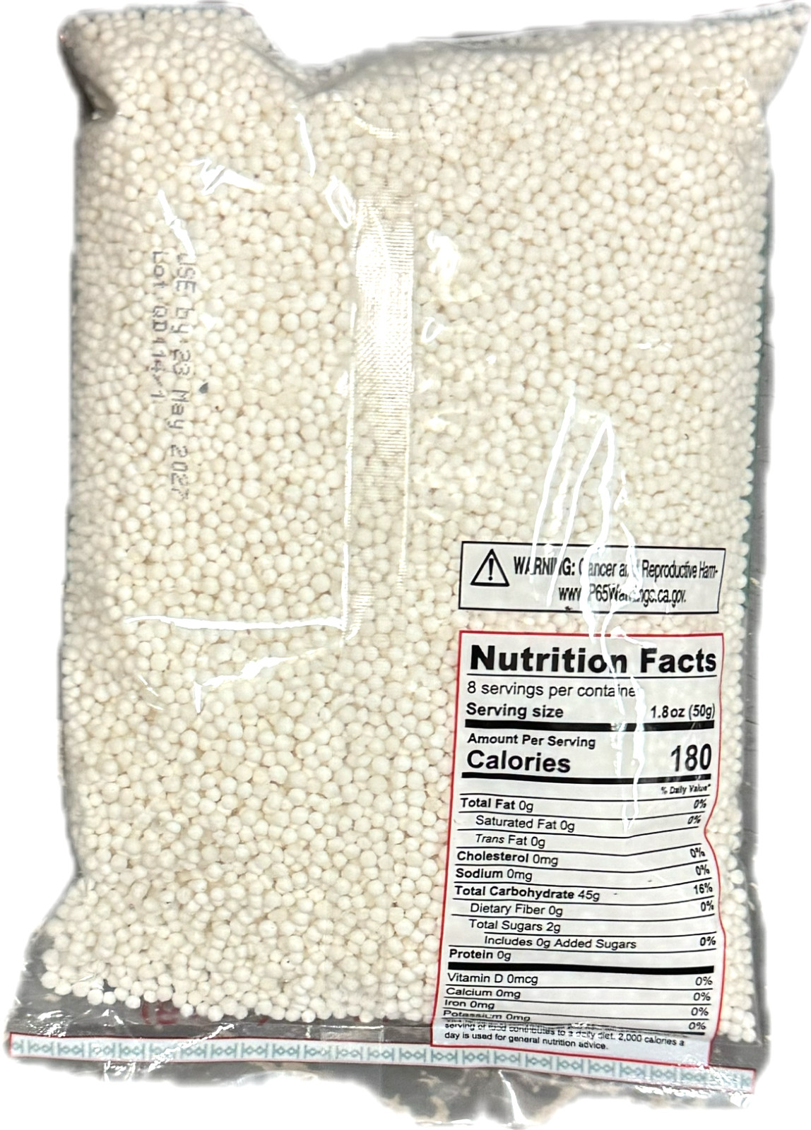 Asuka Small Tapioca Pearl White 14oz (400g) – Product of Thailand