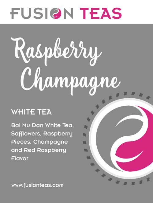 Raspberry Champagne White Tea (Bai Mu Dan) – Loose Leaf – Fusion Teas