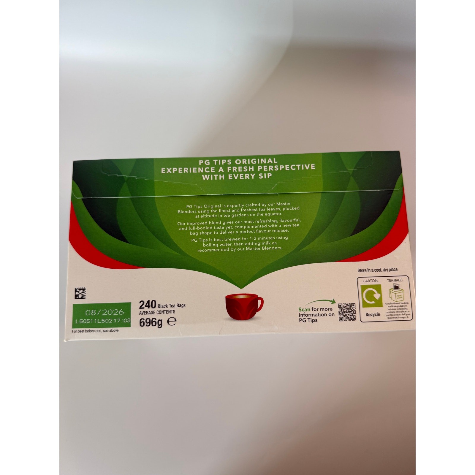 Pg Tips Original Black Tea Experience A Fresh Perspective With Every Sip 696g