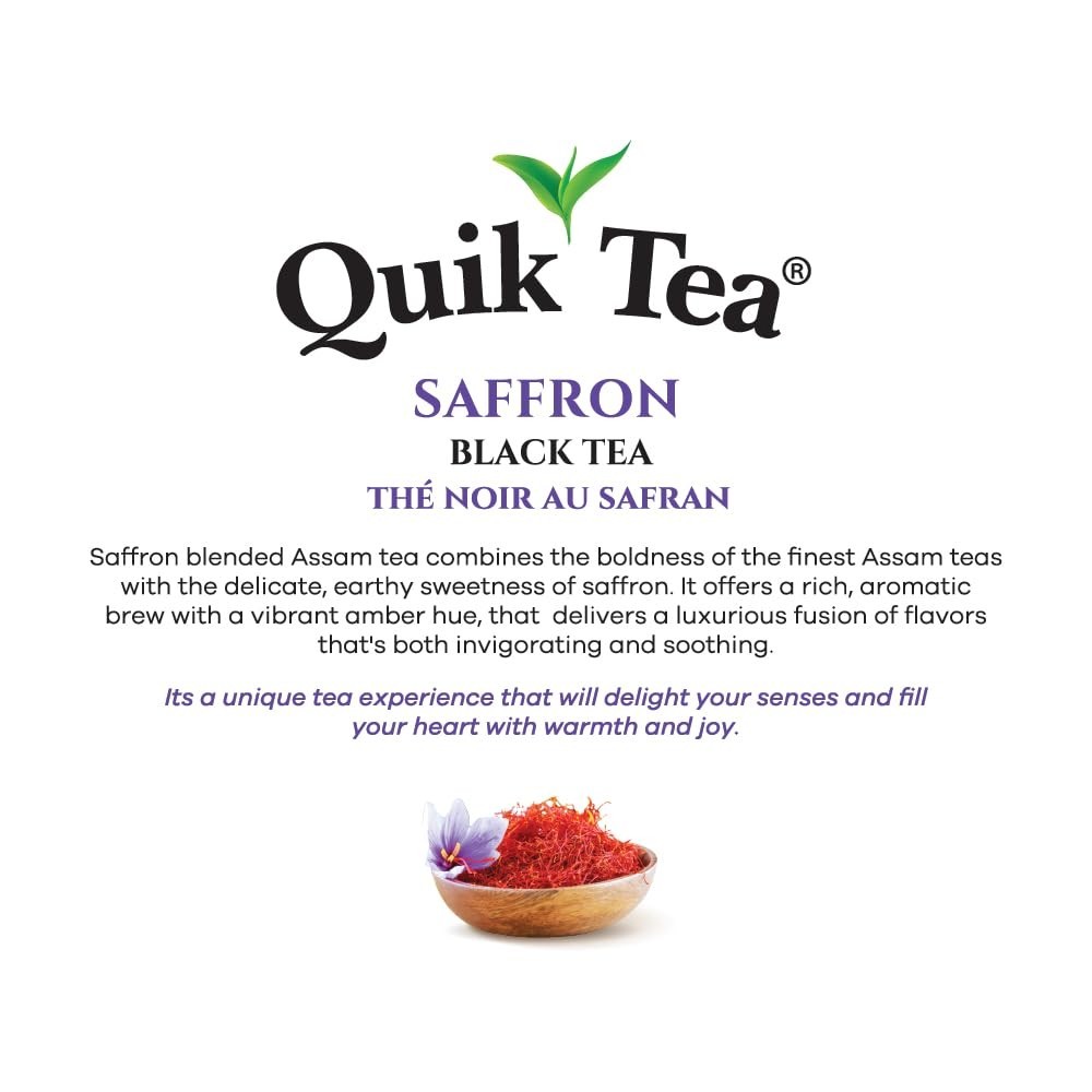 Natural Saffron Extract Loose Tea – 7.94 oz Assam, Perfect for Gifting