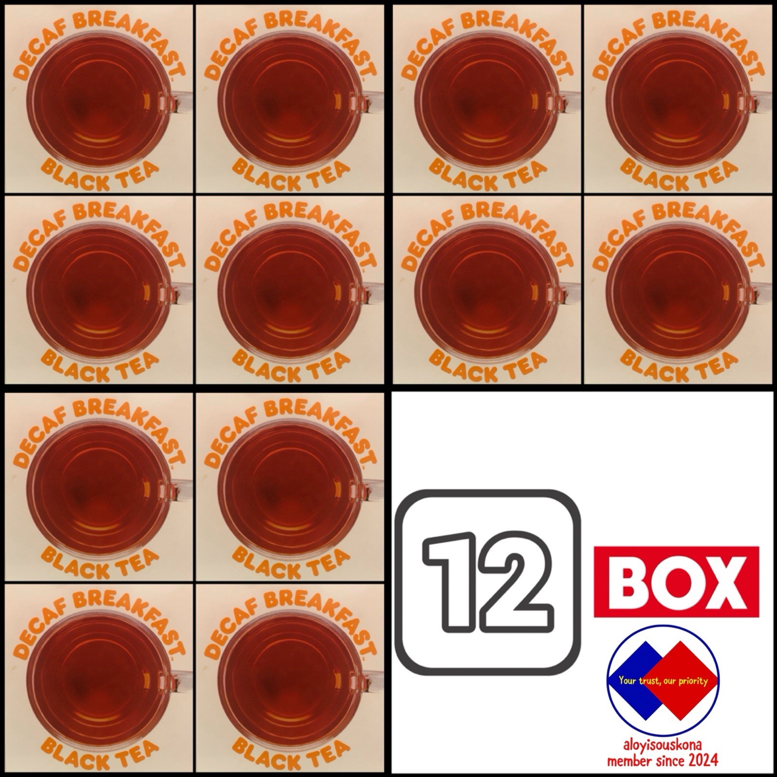 Dunkin Decaf Breakfast Black Tea Per Box Less Then $12 (12 Individual Box)