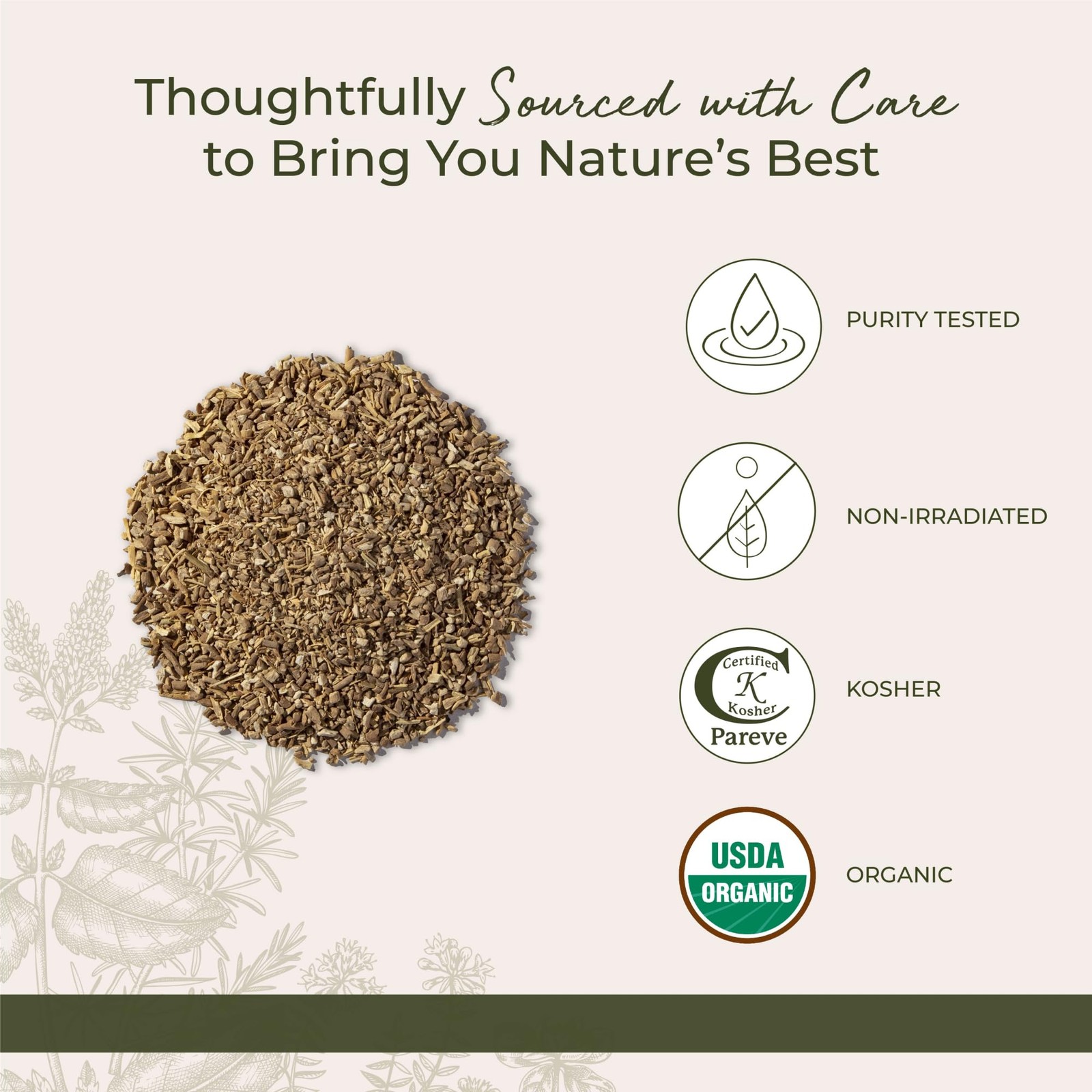 Organic Ashwagandha Root – Dried Herb 4 Ounce (Pack of 1)