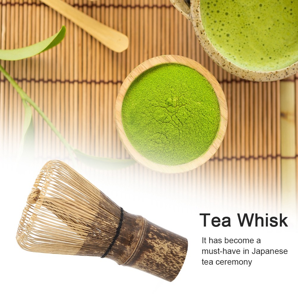 Bamboo Japanese Matcha Tea Whisk 120 Prongs For Tea Making