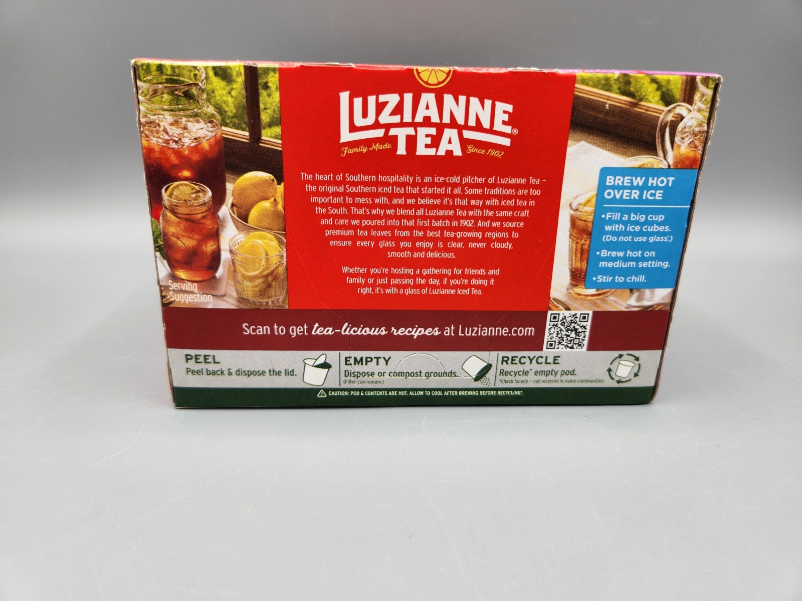 Luzianne Sweet Iced Tea K-Cup Pods 12 count BB 12/2026