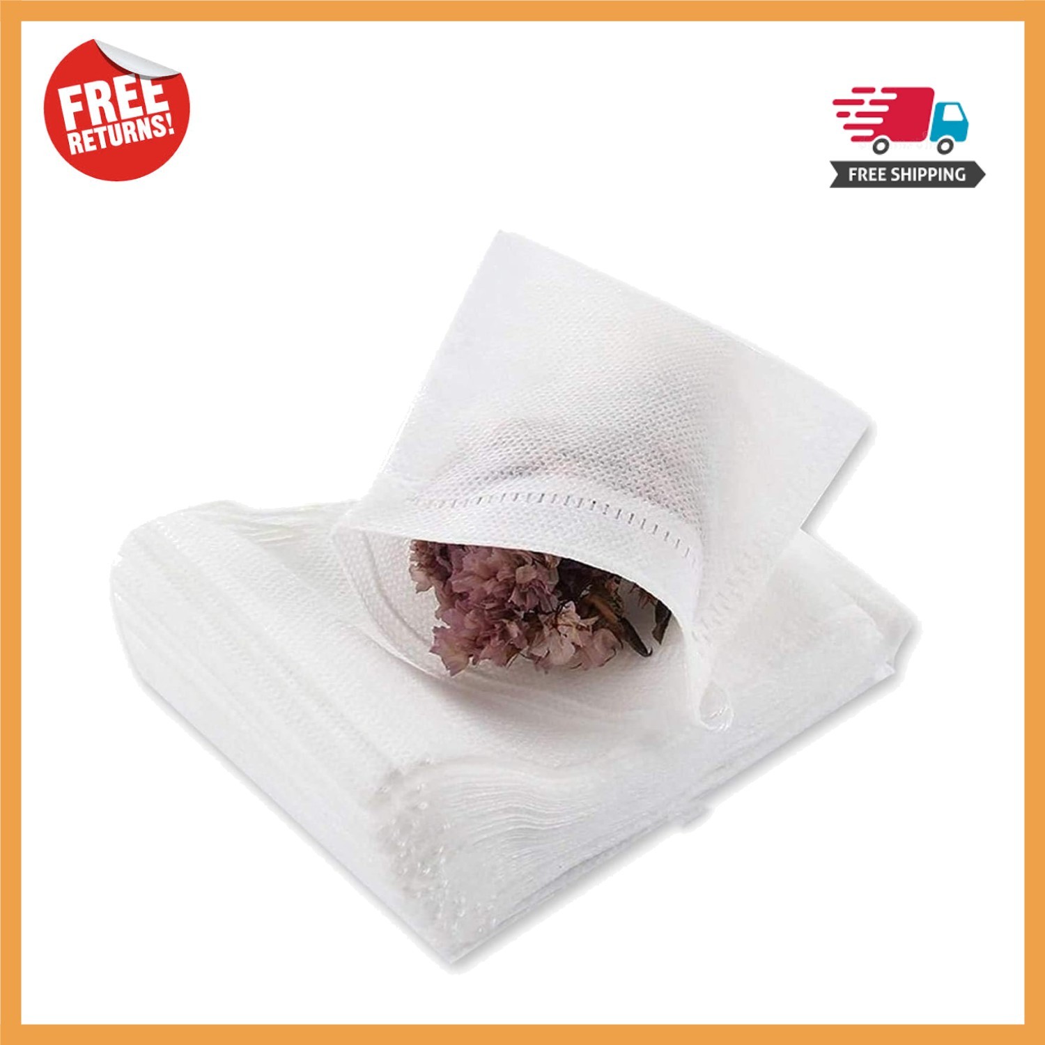 Versatile Disposable Tea Infusers – 400 Non-Woven Tea Filter Bags for Every Brew