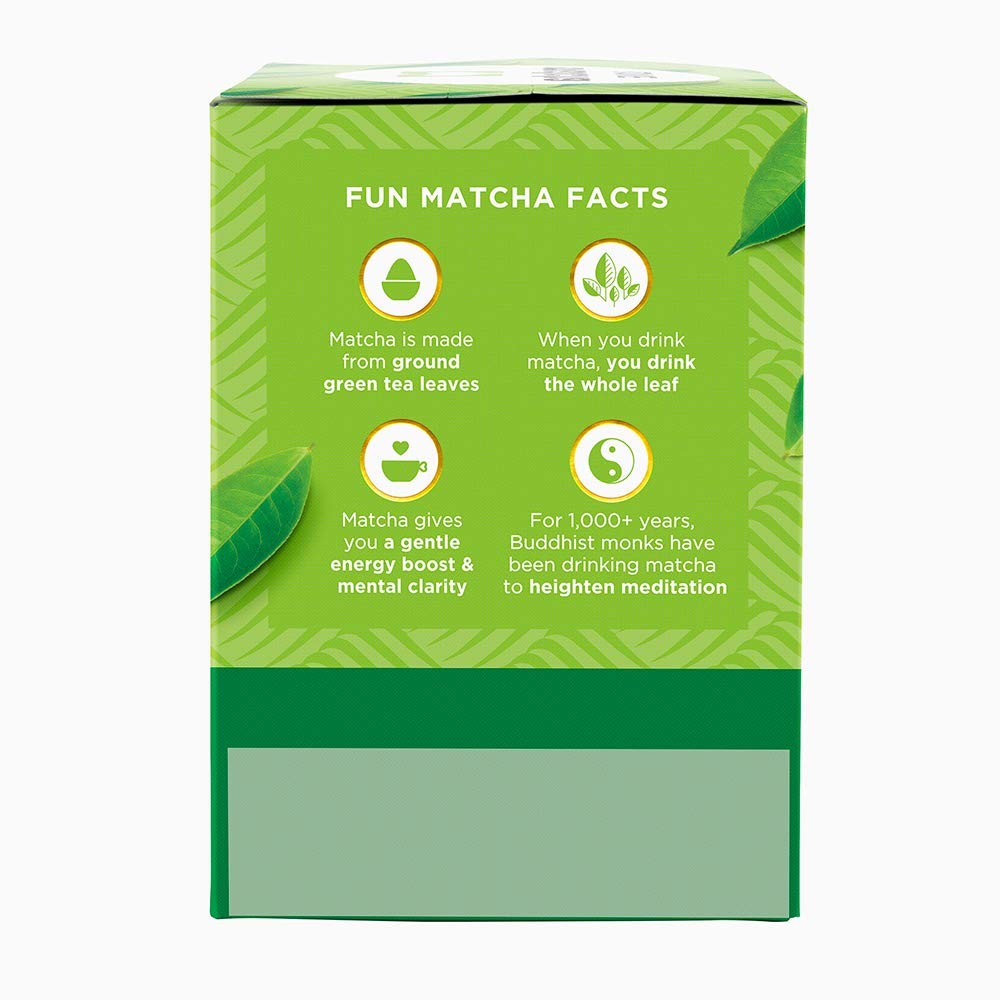 Matcha Love Japanese Matcha + Green Tea, 10 Premium Tea Bags Pack of 6