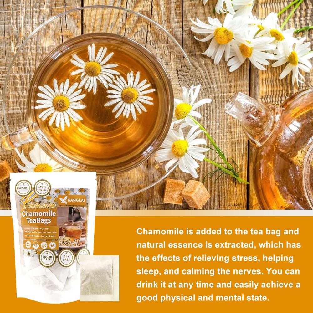 Chamomile Flower Tea, Caffeine Free 25 pieces (herbal tea bags)