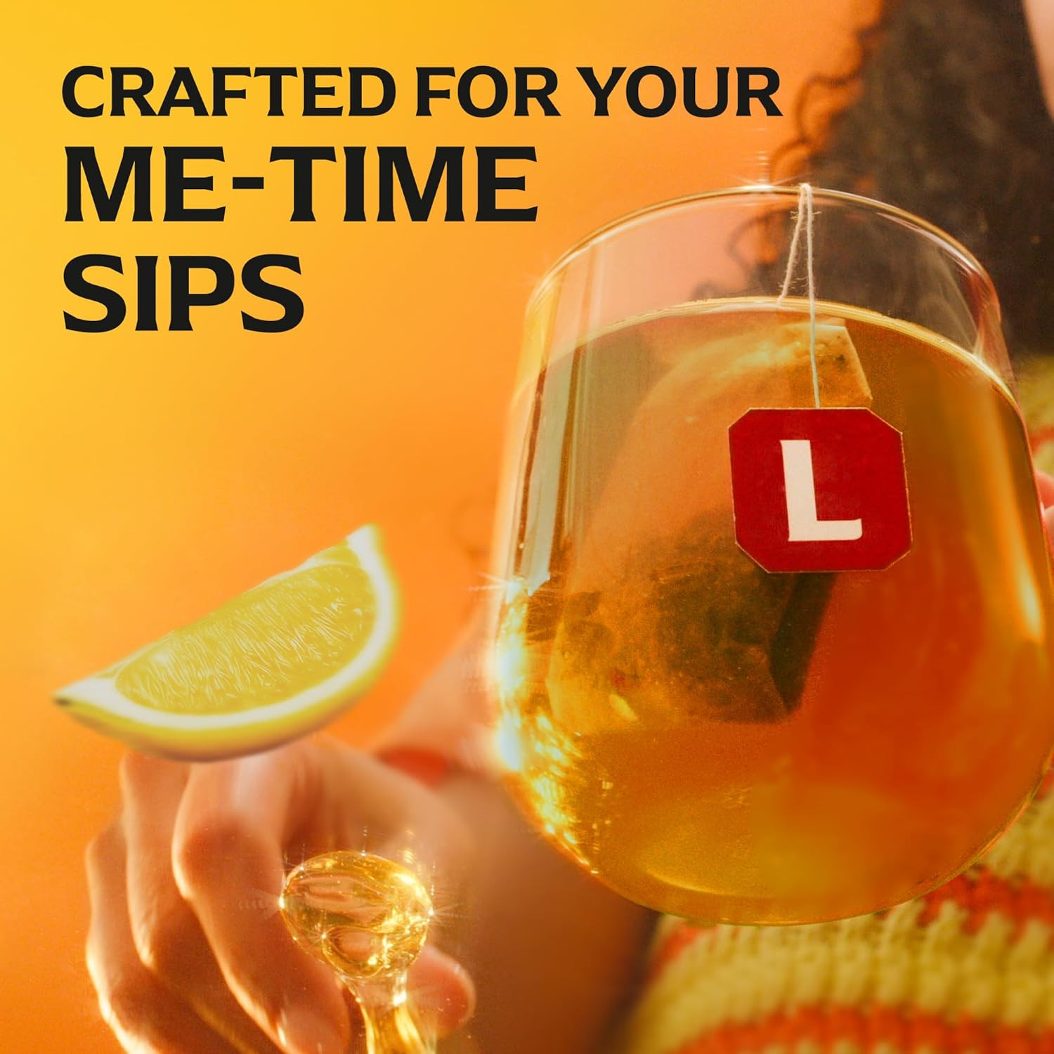 Lemon Ginger Tea Bags, Caffeine Free Tea, Refresh Fruit and Herbal Tea, Individu