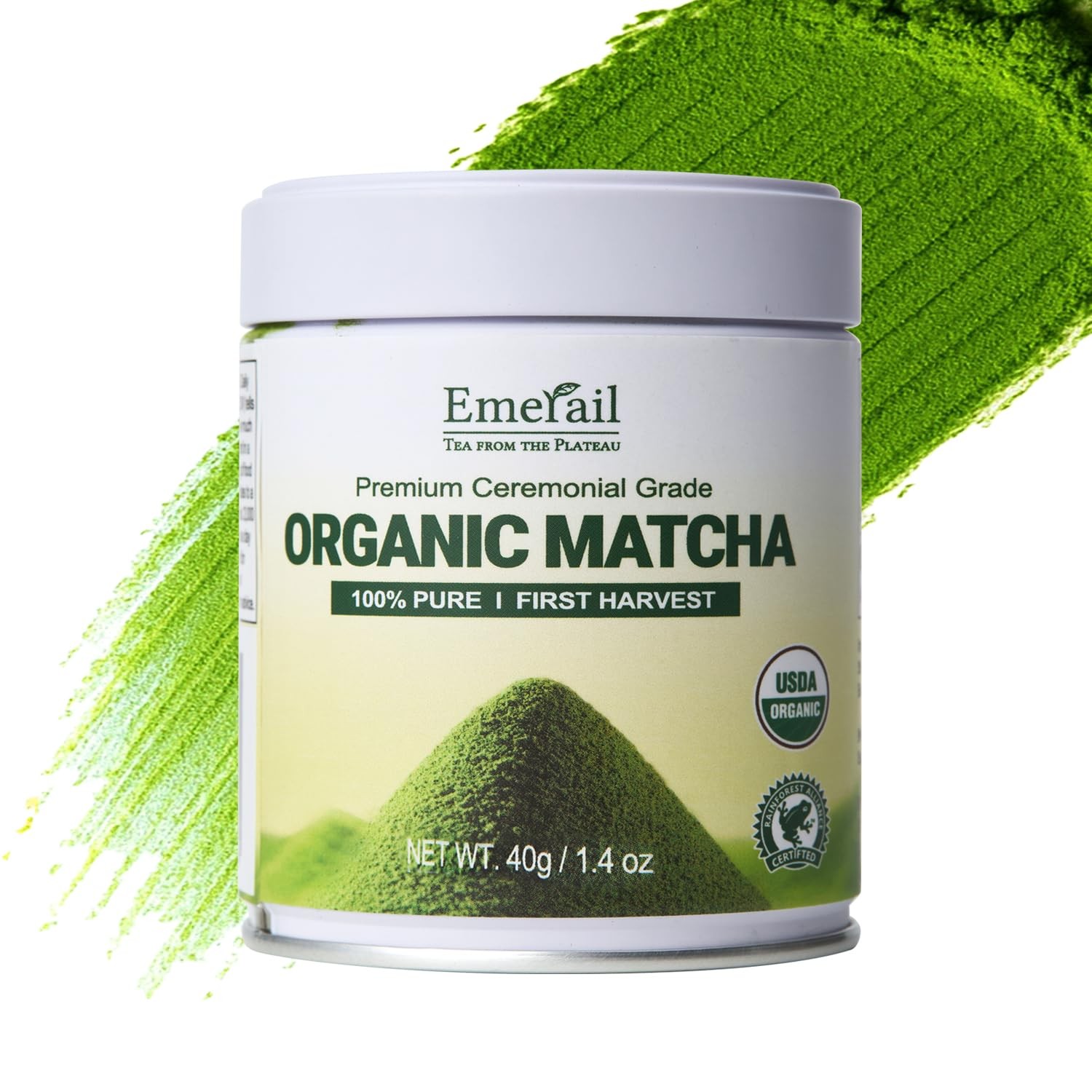 Emerail Organic Ceremonial Grade Matcha, Premium First 1.4 Ounce (Pack of 1)