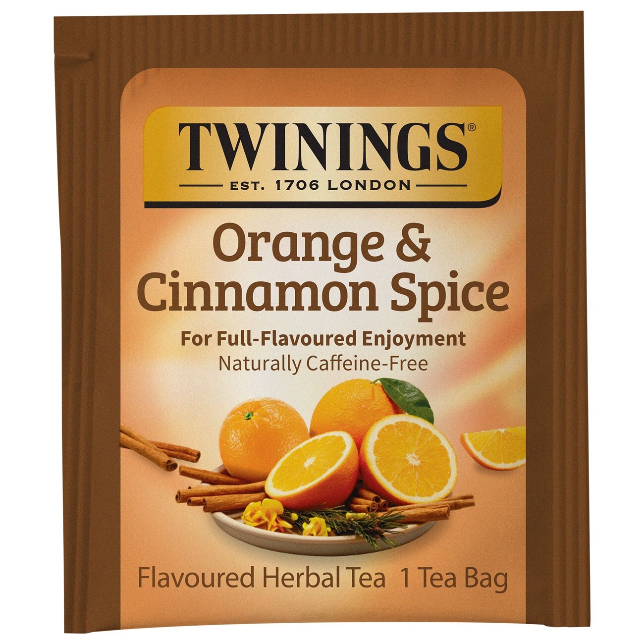 Twinings Orange & Cinnamon Spice Herbal Tea – 20 tea bags
