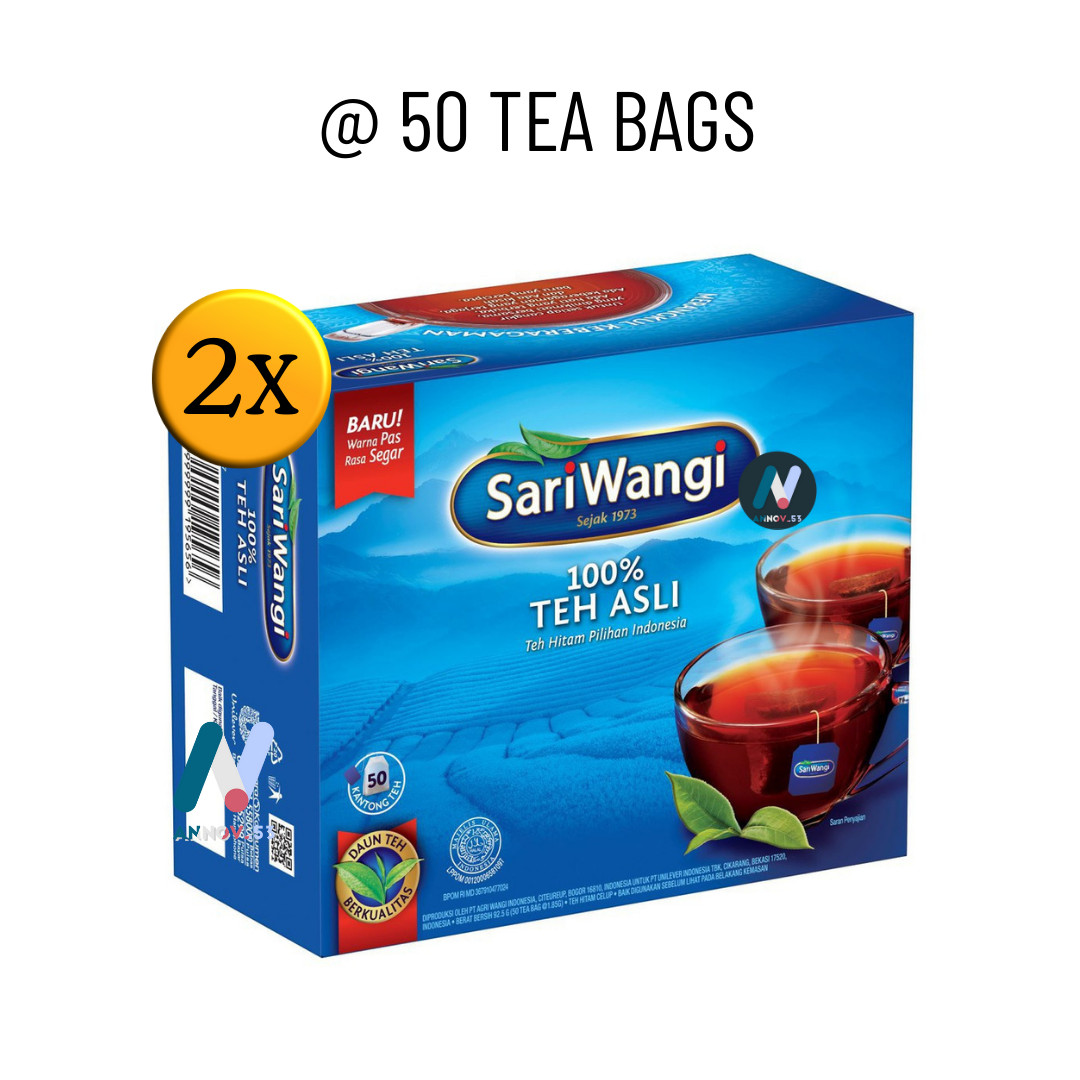 SARIWANGI Premium Black Tea Original Natural Indonesian Fragrance Legendary 2PAX