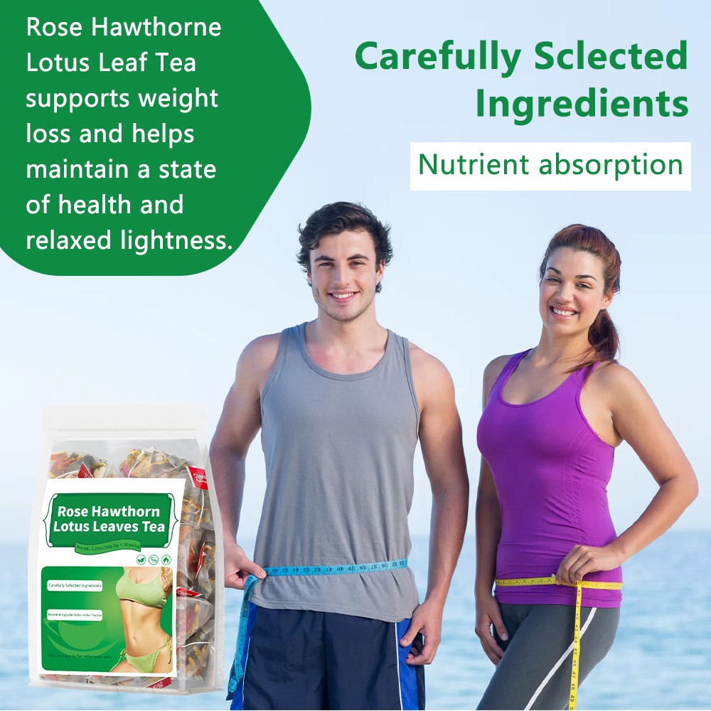 Rose Hawthorn Lotus Leaves Tea Management Healthy Body Shape 30 Packs Unisex
