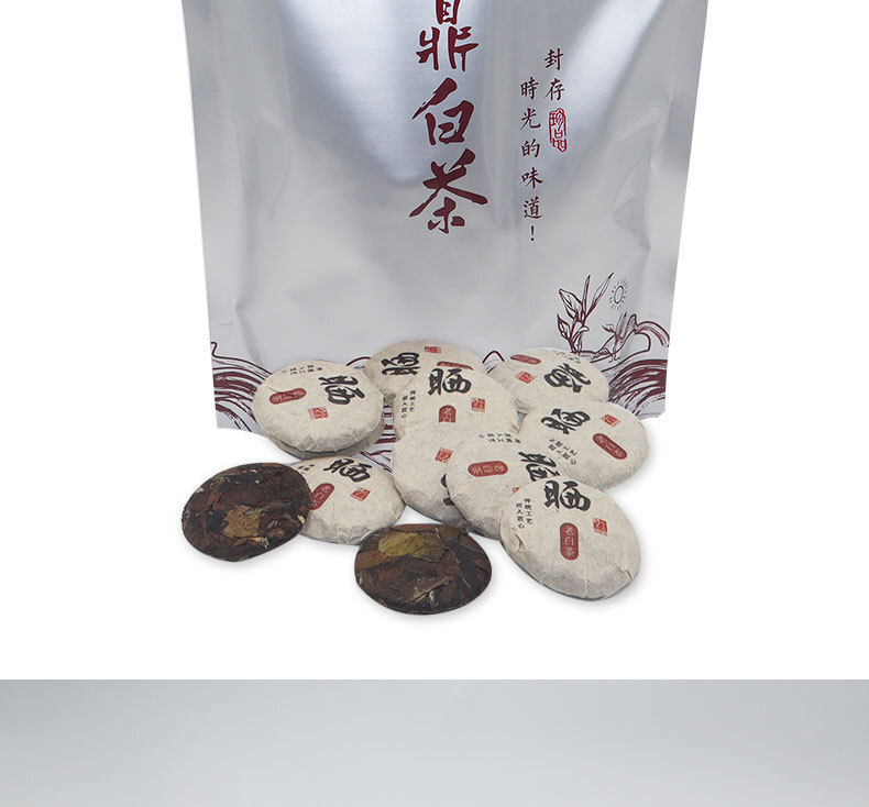 White Tea Premium Natural Healthy Fuding Shoumei Gold Coin Mini Cake 500g